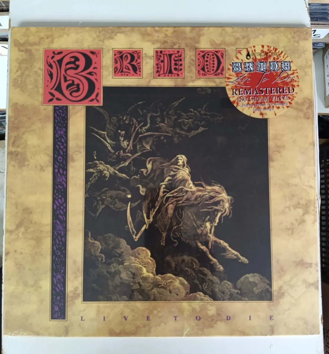 Lp Bride - Live To Die Remaster 180 Gramas C/bonus Splatter