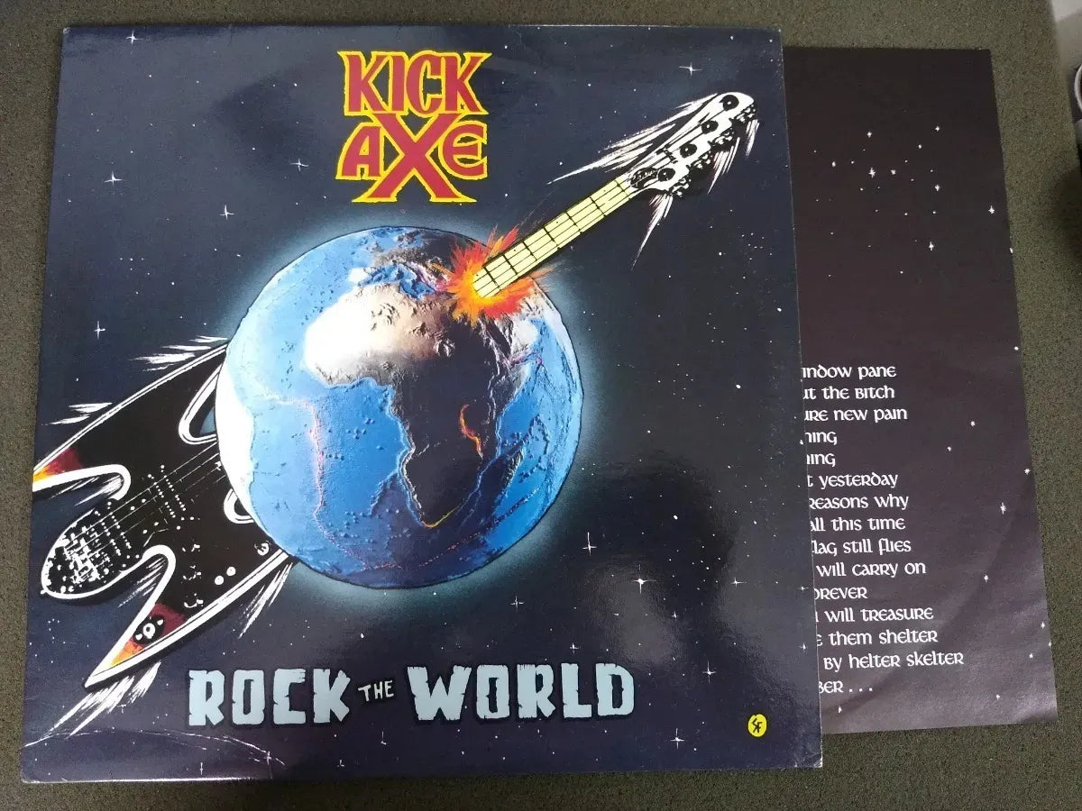 Lp - Kick Axe - Rock The World * Canada - Hard/heavy 1986