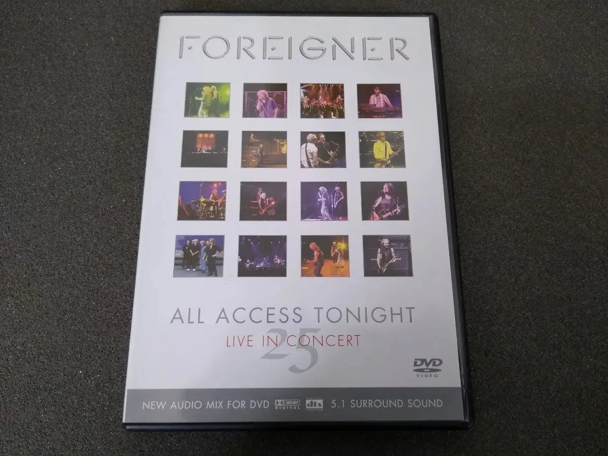 Dvd - Foreigner - All Access Tonight, Live In Concert 25