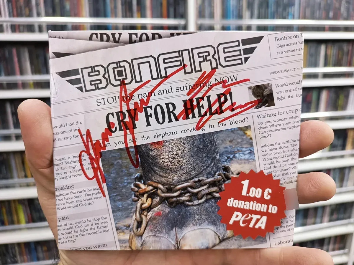 Cd Bonfire - Cry For Help * Germany - Autografado - Digipak