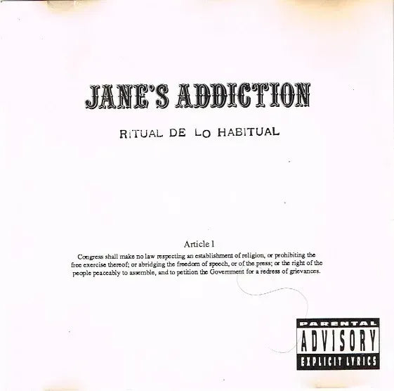 Cd Janes Addiction - Ritual De Lo Habitual - Warner - Usado