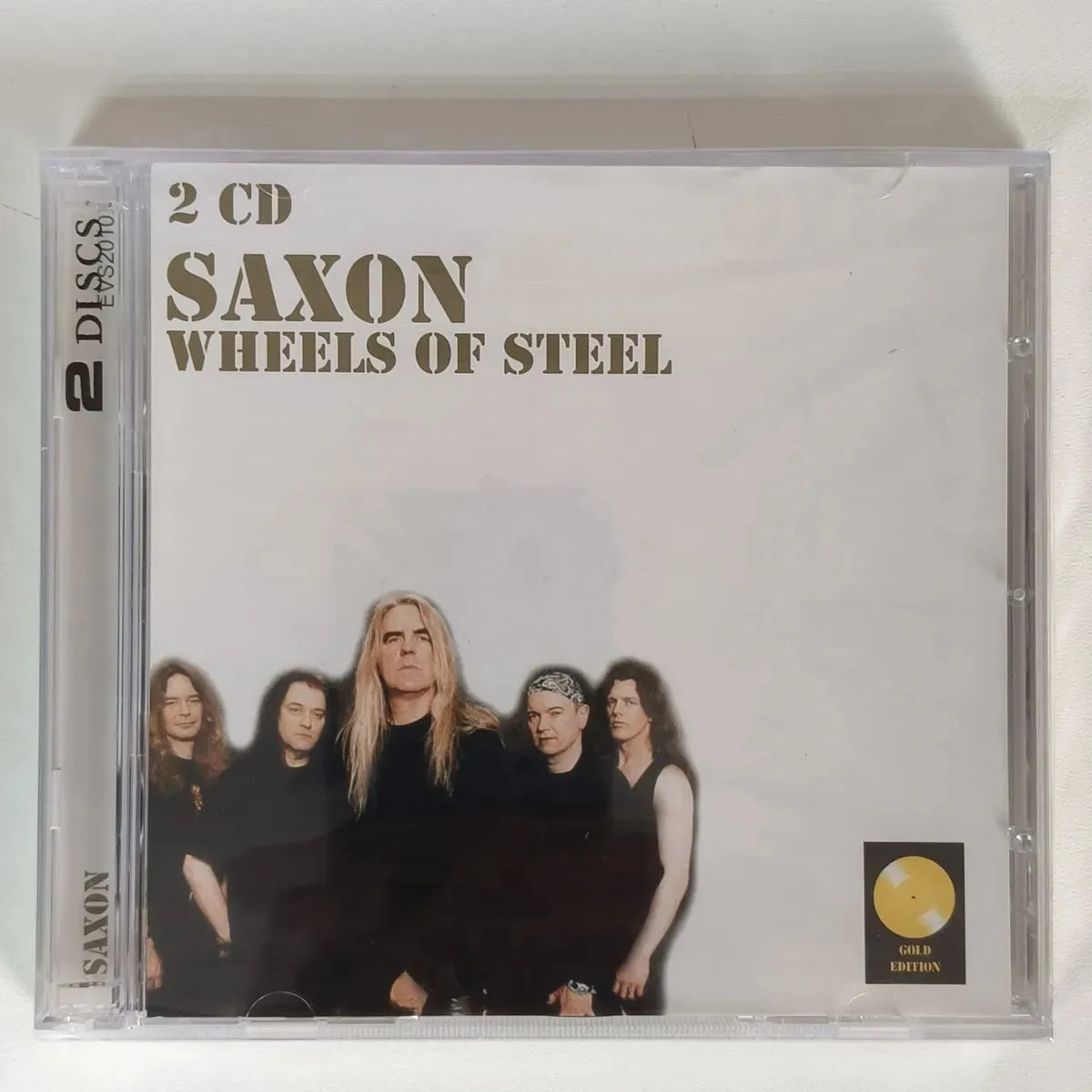 Cd Saxon-wheels Of Steel *duplo Coletanea 32 Musicas