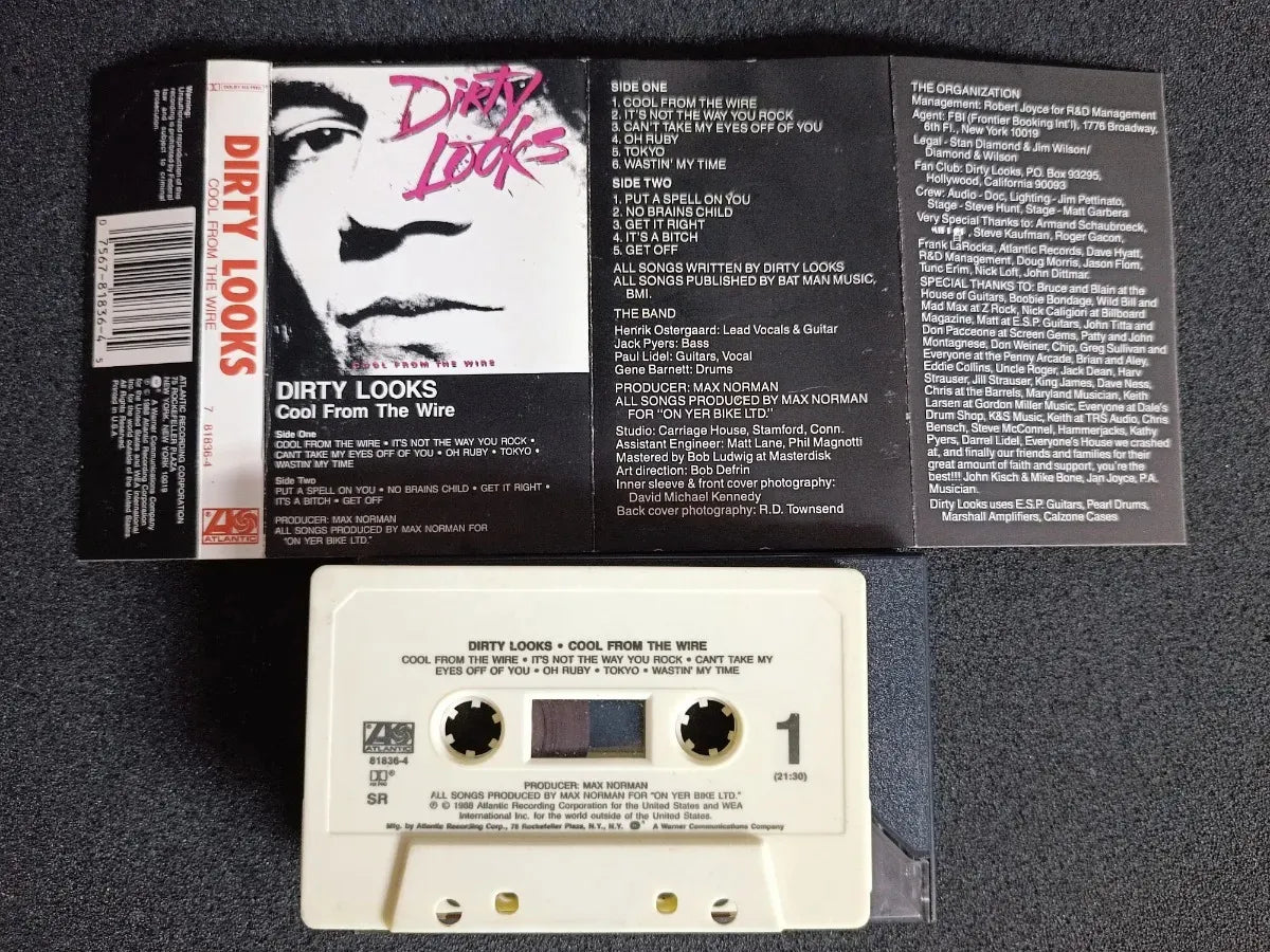 K7 - Dirty Looks - Cool From The Wire * Us - Hard Rock 1988