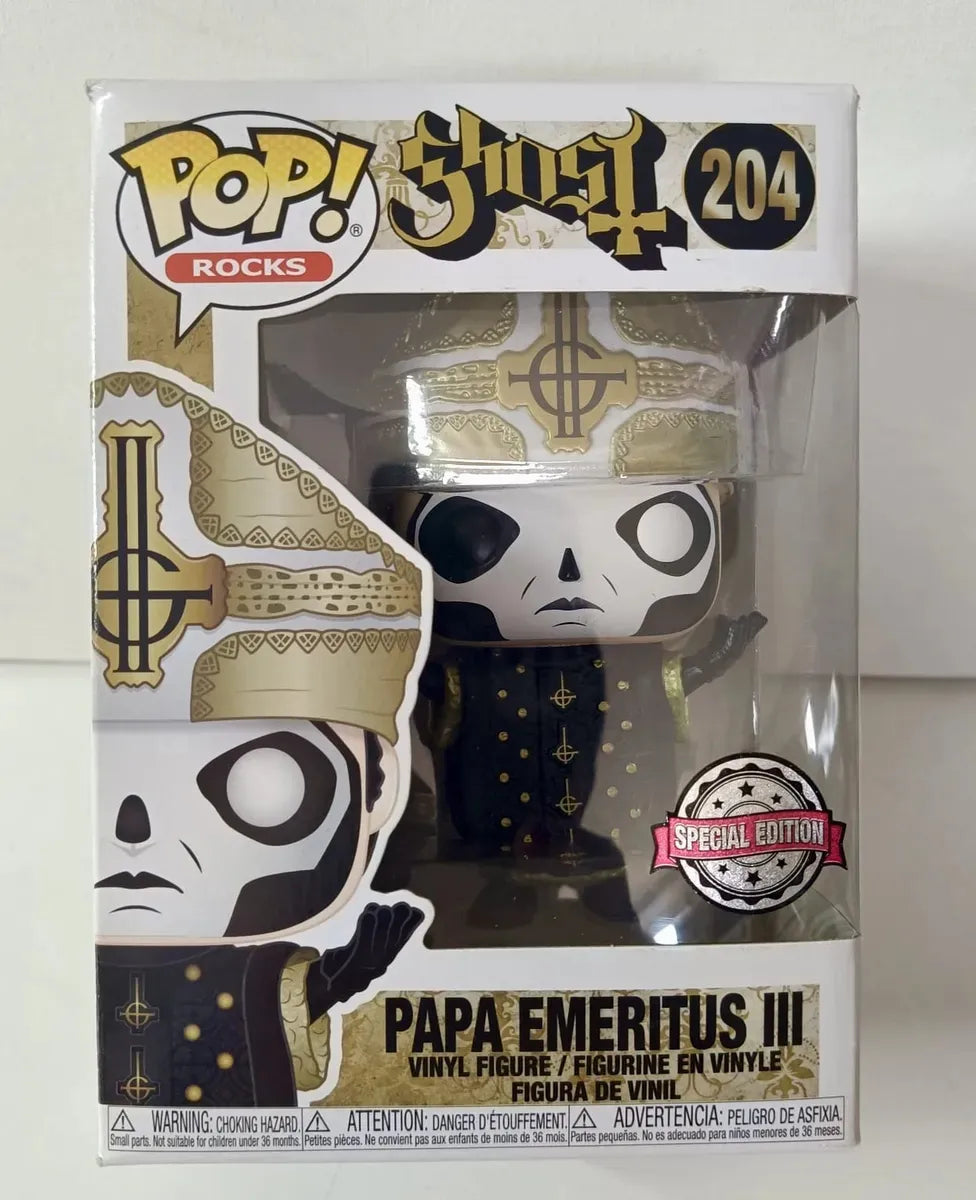 Funko Ghost Papa Emeritus Iii- Pop Rocks 204 Perfeito Estado