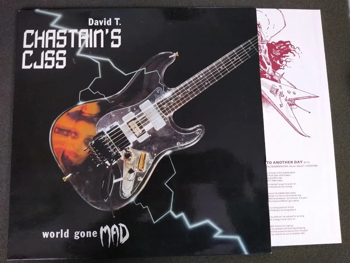 Lp - David T. Chastain's Cjss - World Gone Mad * France 1986