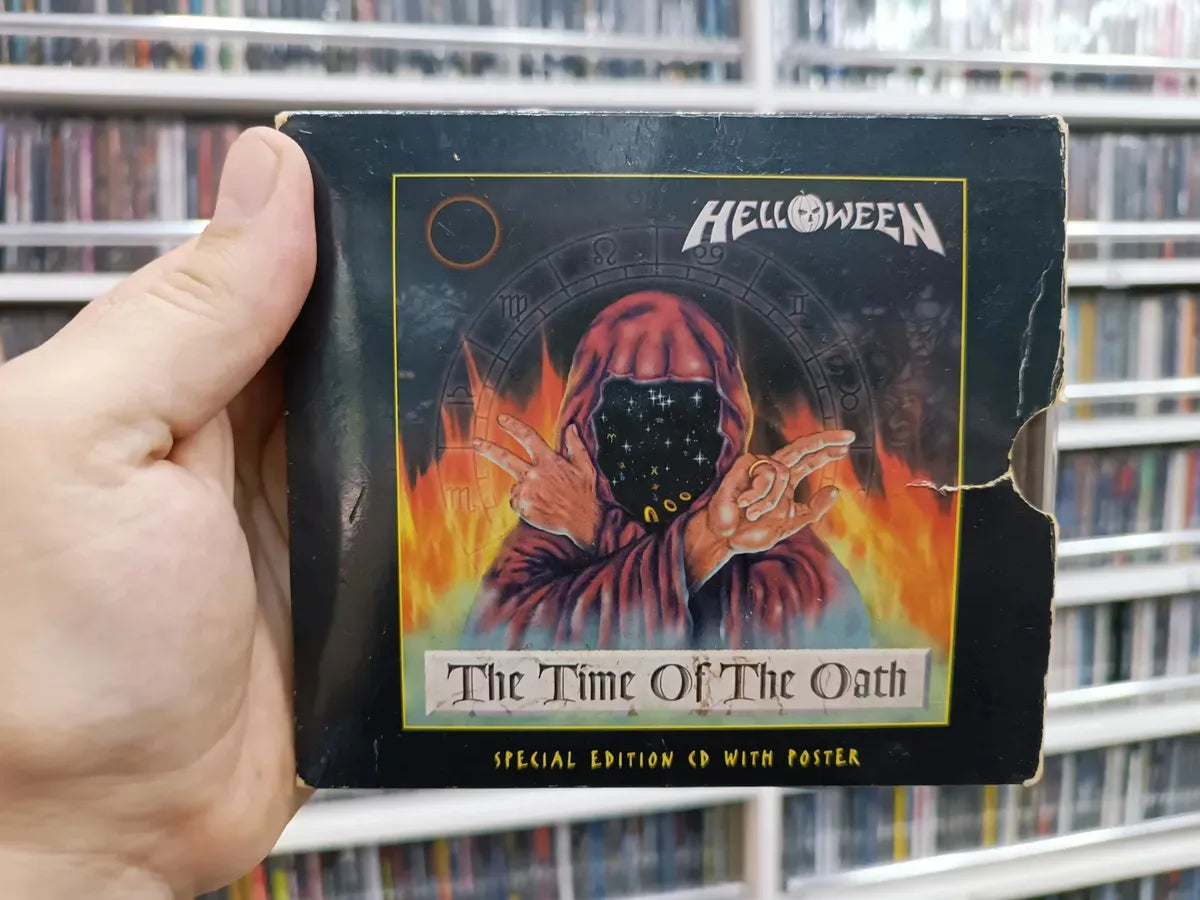 Cd Helloween - The Time Of The Oath * Uk C/poster/slip Usado