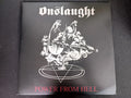 Lp - Onslaught - Power From Hell * Uk - Duplo - Purple Trans