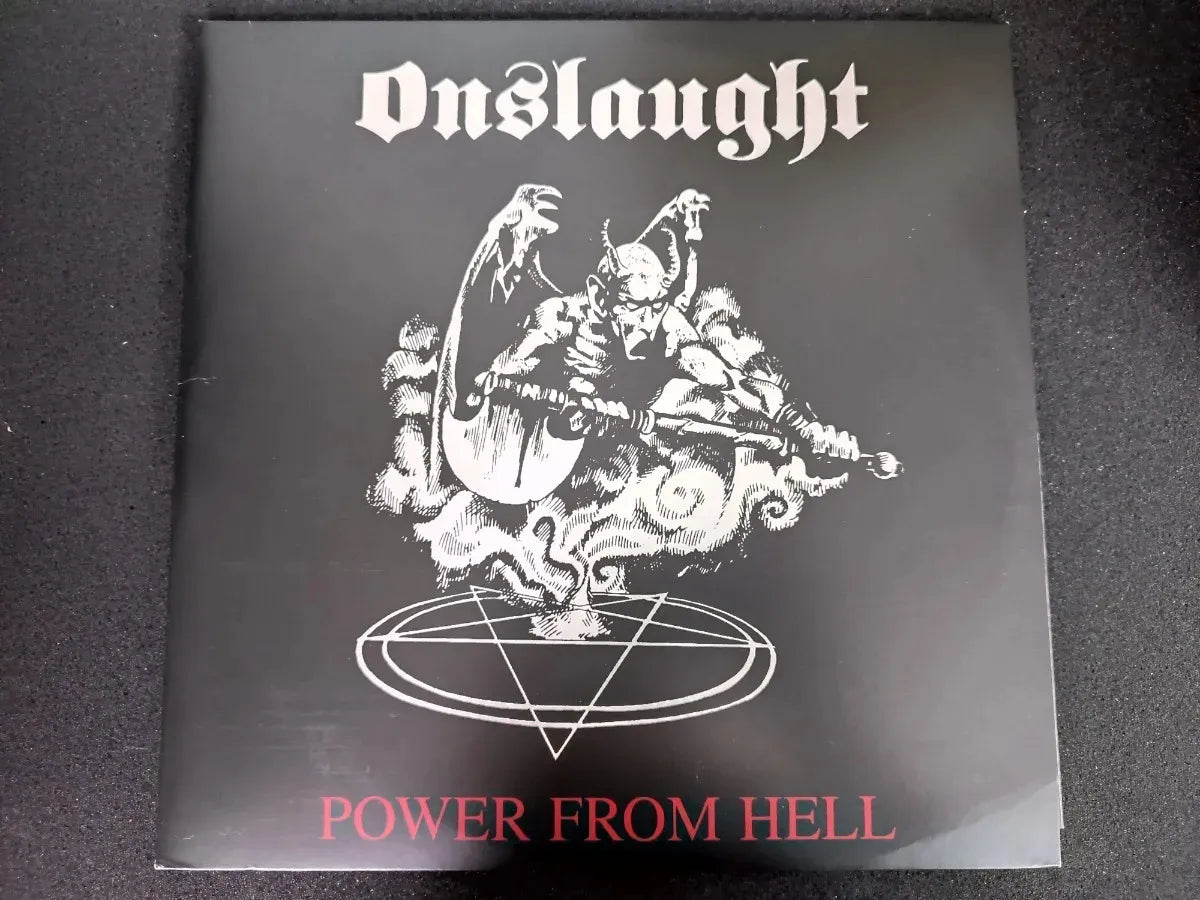 Lp - Onslaught - Power From Hell * Uk - Duplo - Purple Trans