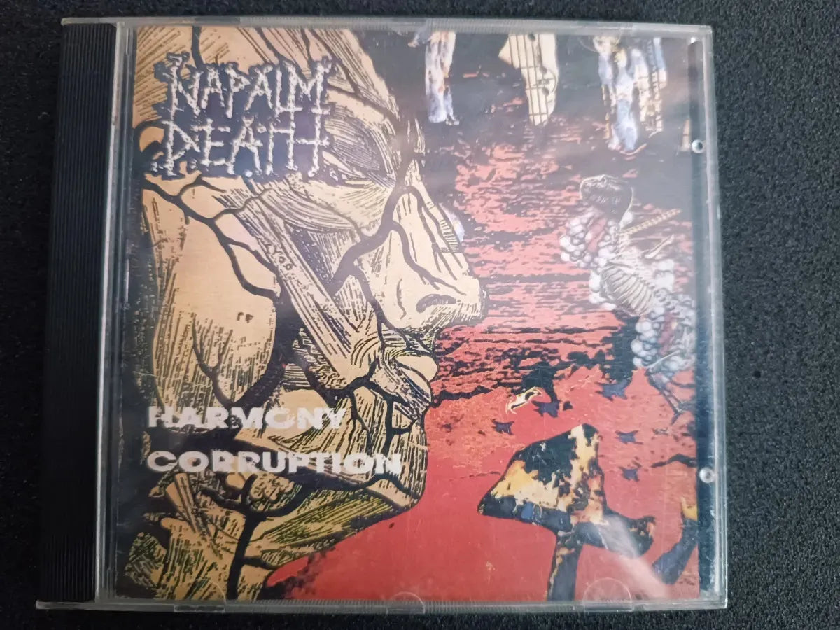 Cd - Napalm Death - Harmony Corruption C/bonus - Autografado