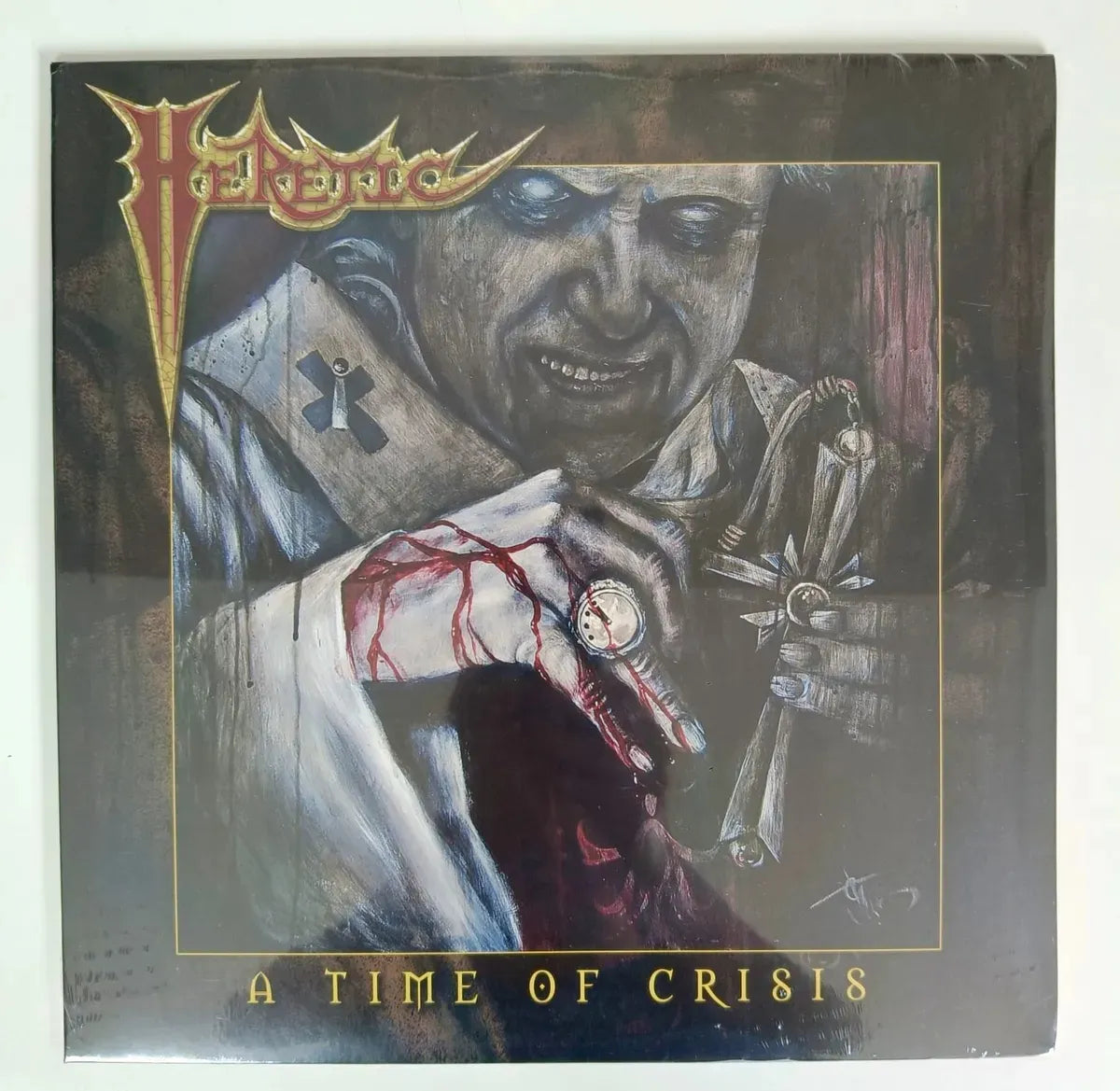 Lp Heretic- A Time Of Crisis Vinyl Selado Import Power Metal