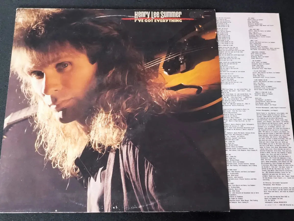Lp  Henry Lee Summer - I've Got Everything * Eu - Aor - 1989