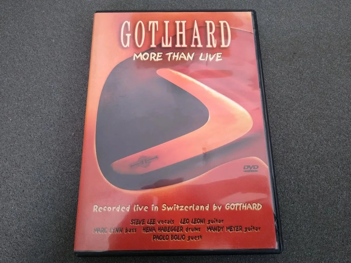 Dvd - Gotthard - More Than Live * Germany - 2002 - Hard Rock
