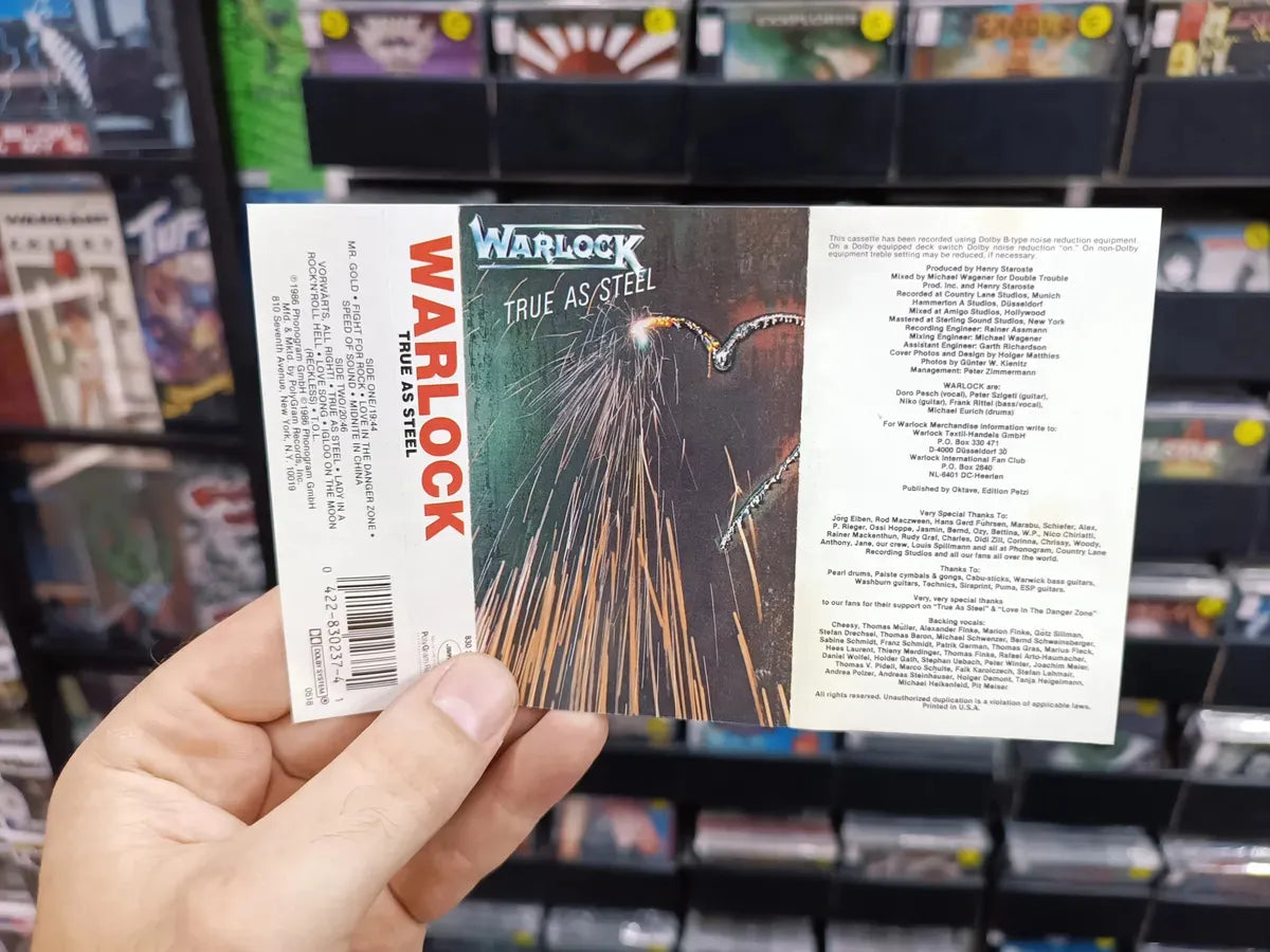 K7 Warlock - True As Steel * Us - Hard Rock - 1986
