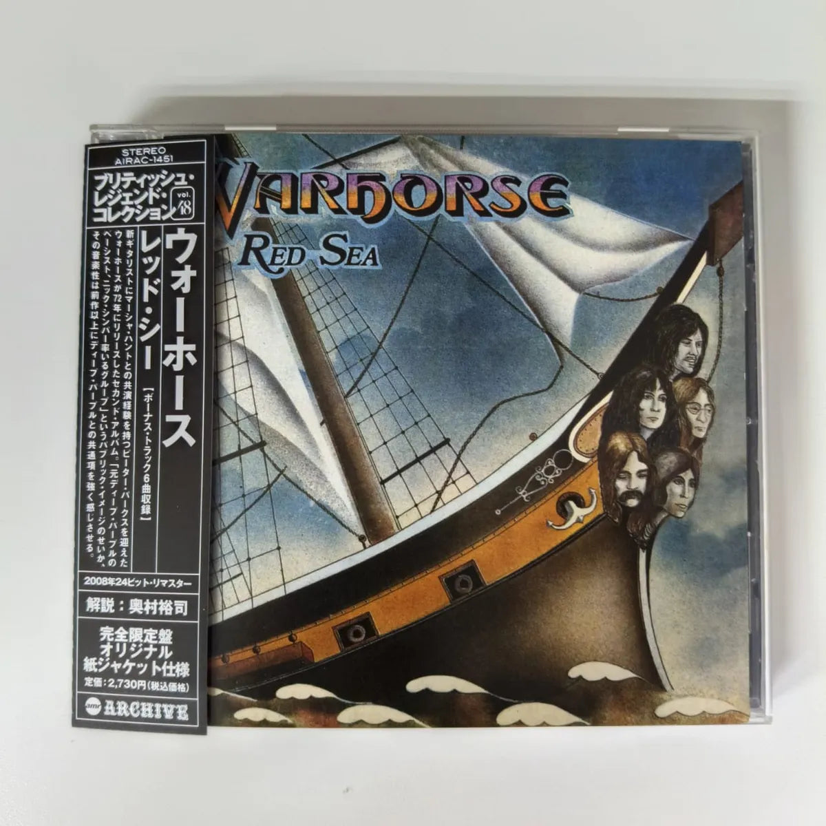 Cd Warhorse- Red Sea 1972 / 2008 C/bonus Hard Rock 70 Import
