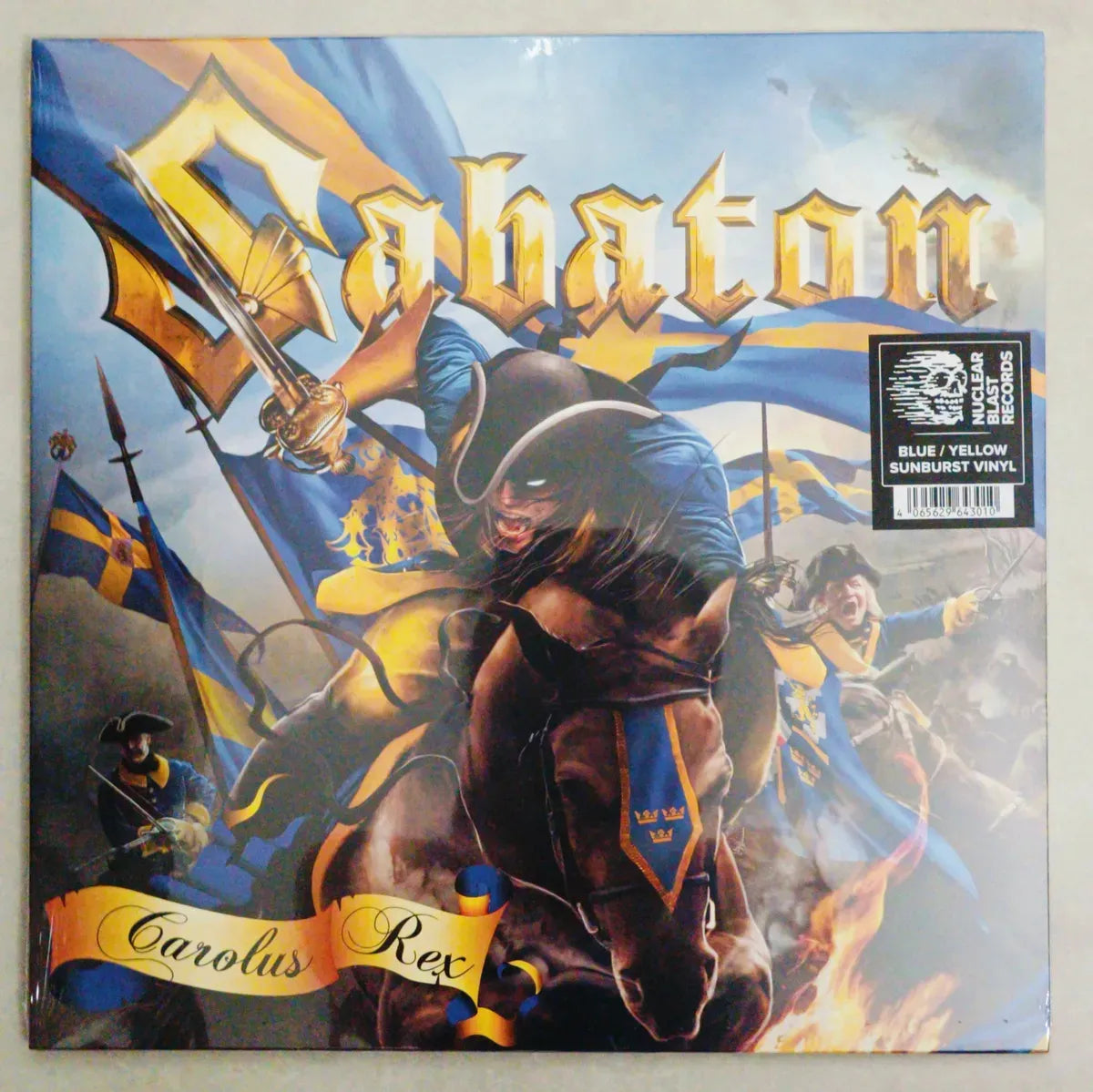 Lp Sabaton - Carolus Rex Vinil Blue/yellow Selado Importado