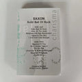 K7 Cassete -saxon-solid Ball Of Rock (promotional Copy)rara