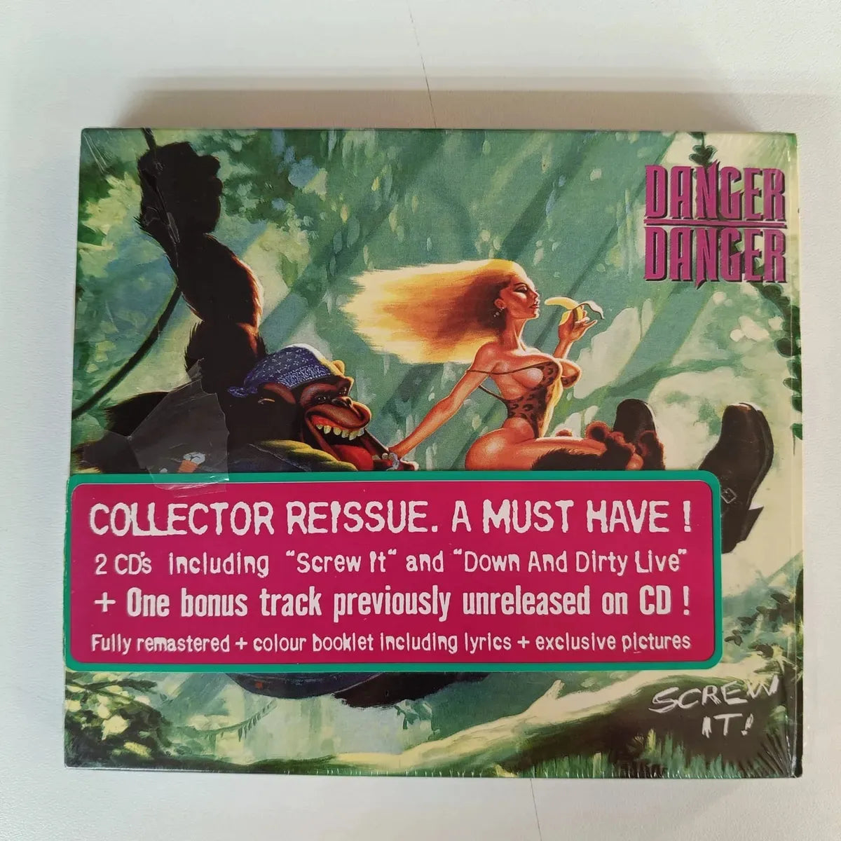 Cd Danger Danger-screw It + Down And Dirty Live+bonus Hard