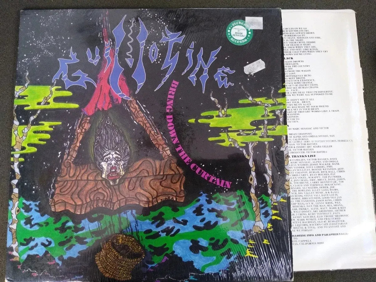 Lp - Guillotine - Bring Down The Curtain * Us - Thrash 1989