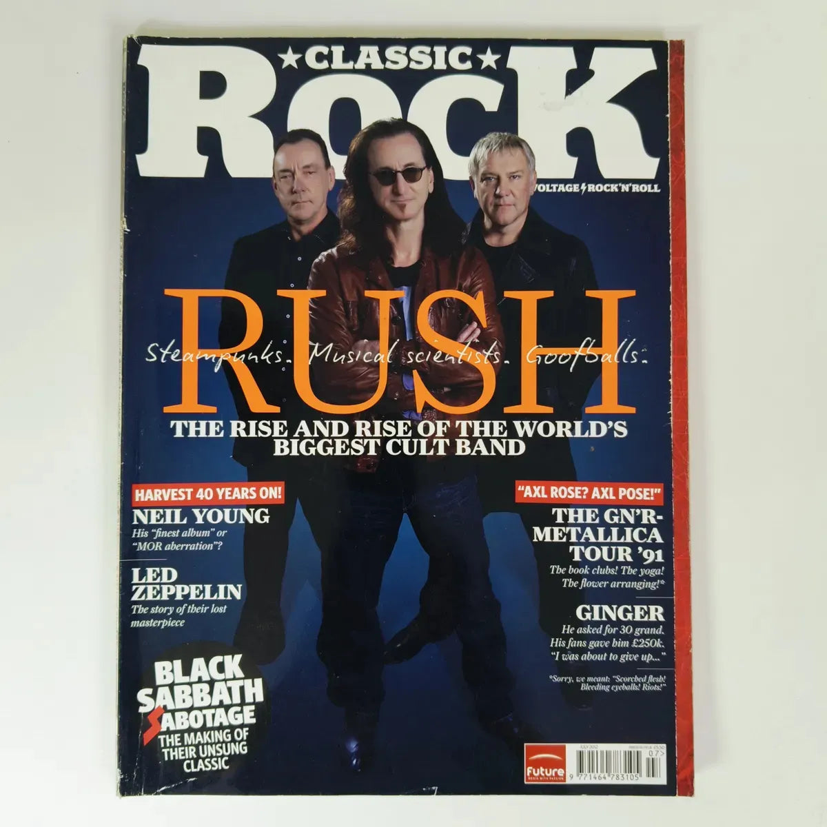 Revista Classic Rock Rush Metallica Black Sabbath Neil Young
