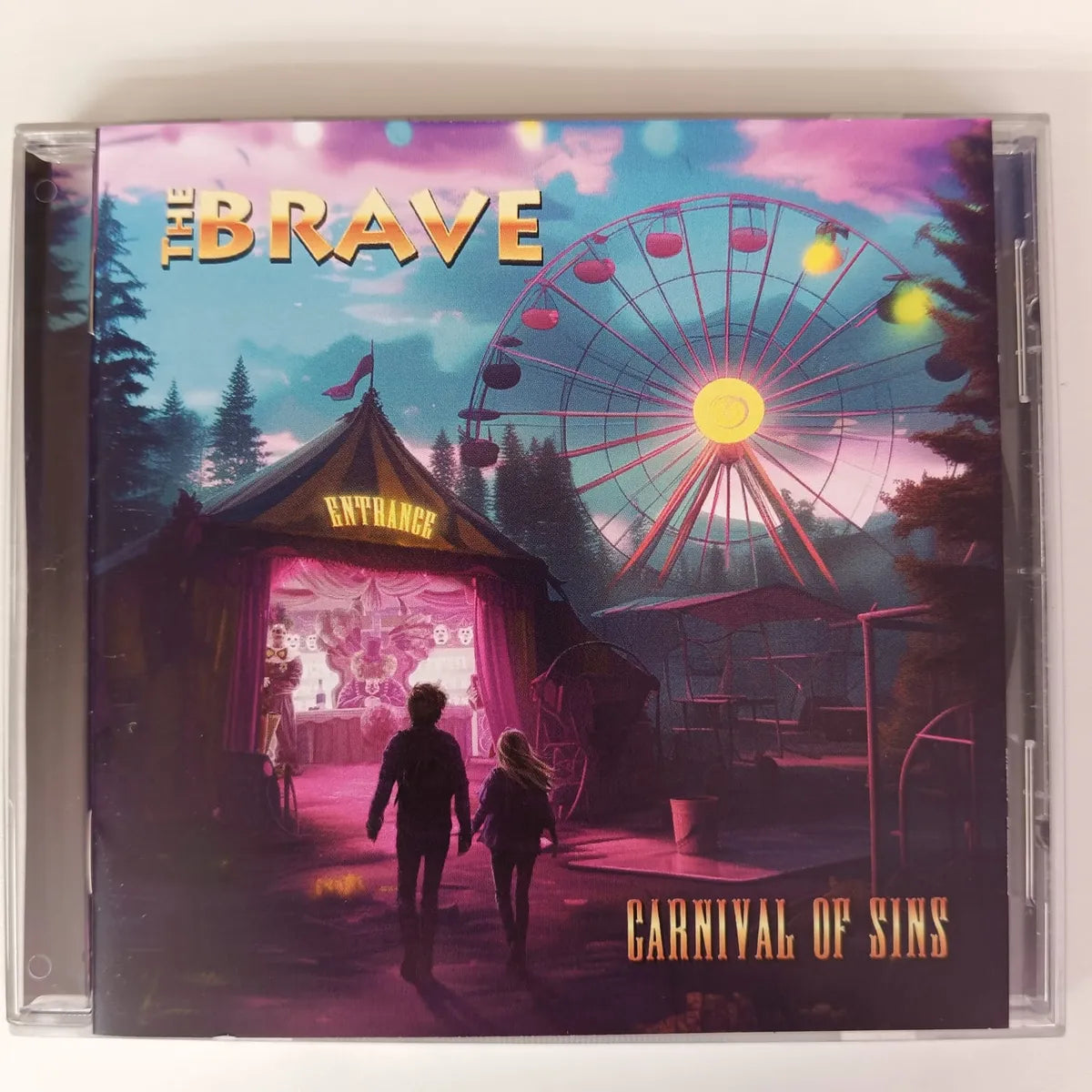Cd The Brave- Carnival Of Sins 2024 White Metal Petra Strype
