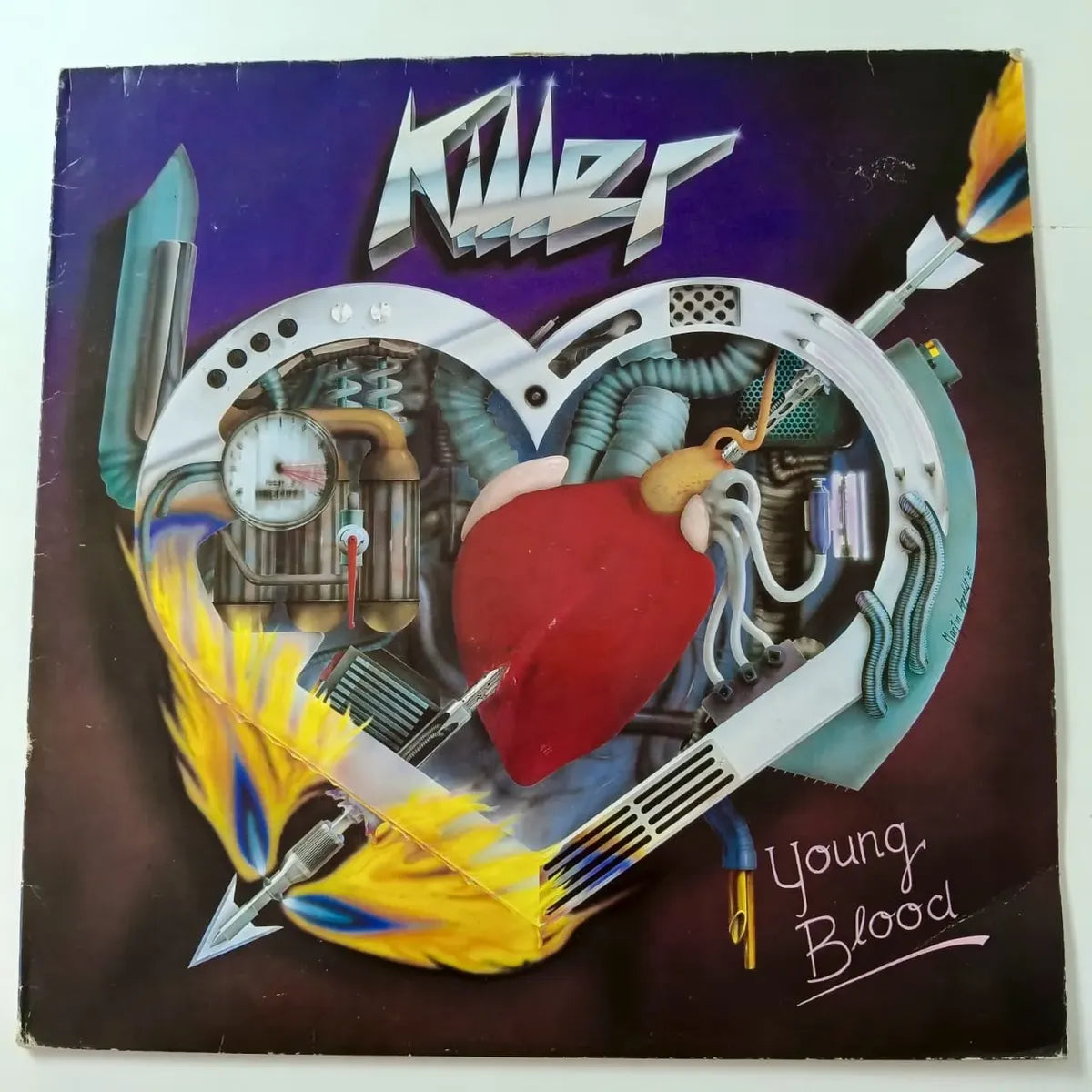 Lp Killer - Young Blood 1986 Hard Heavy Lp Germany Import