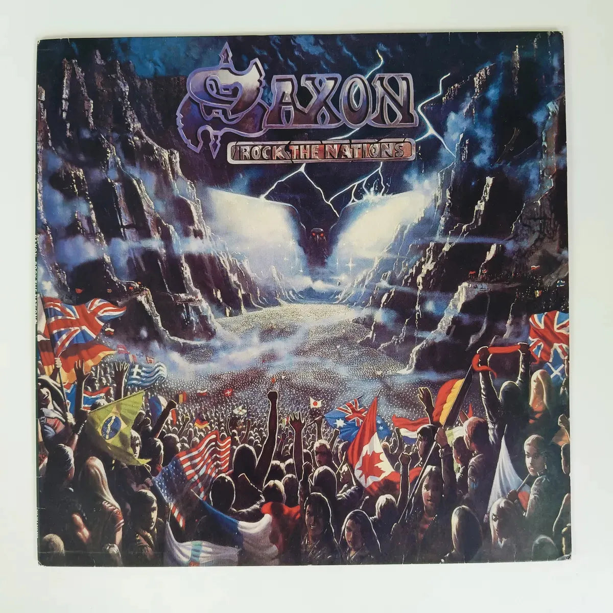 Lp Saxon - Rock The Nation (edição Nacional)
