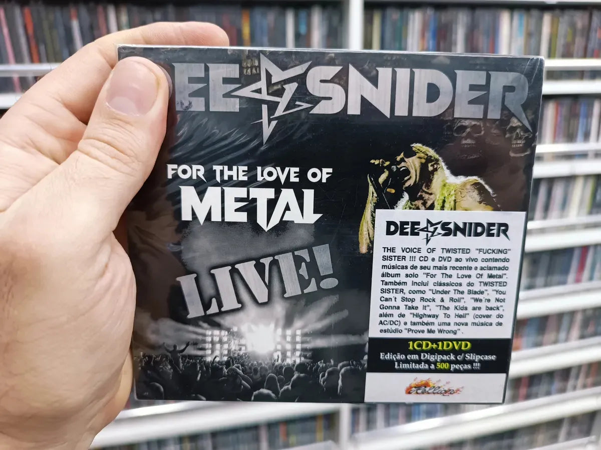 Cd Dee Snider - For The Love Of Metal Live! * Nac - Duplo