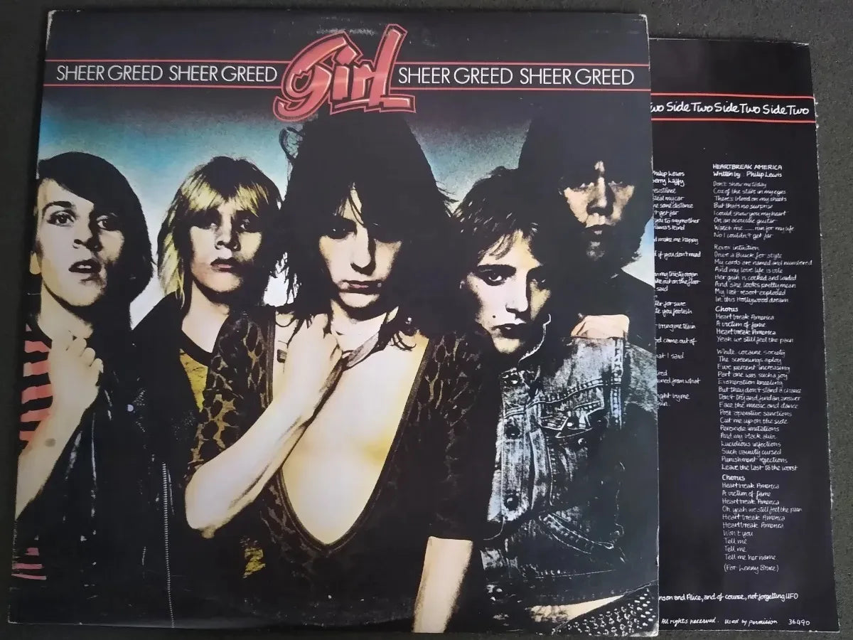 Lp Girl - Sheer Greed Importado De Época Guitar Def Leppard