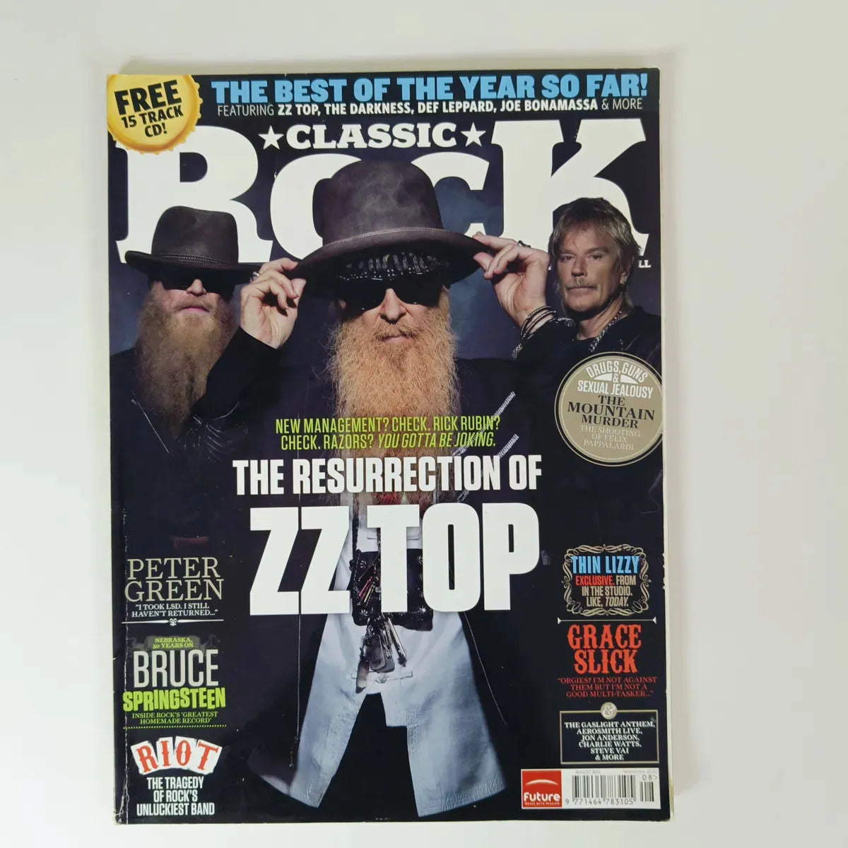 Revista Classic Rock Zz Top Riot Mountain Asia Steve Vai