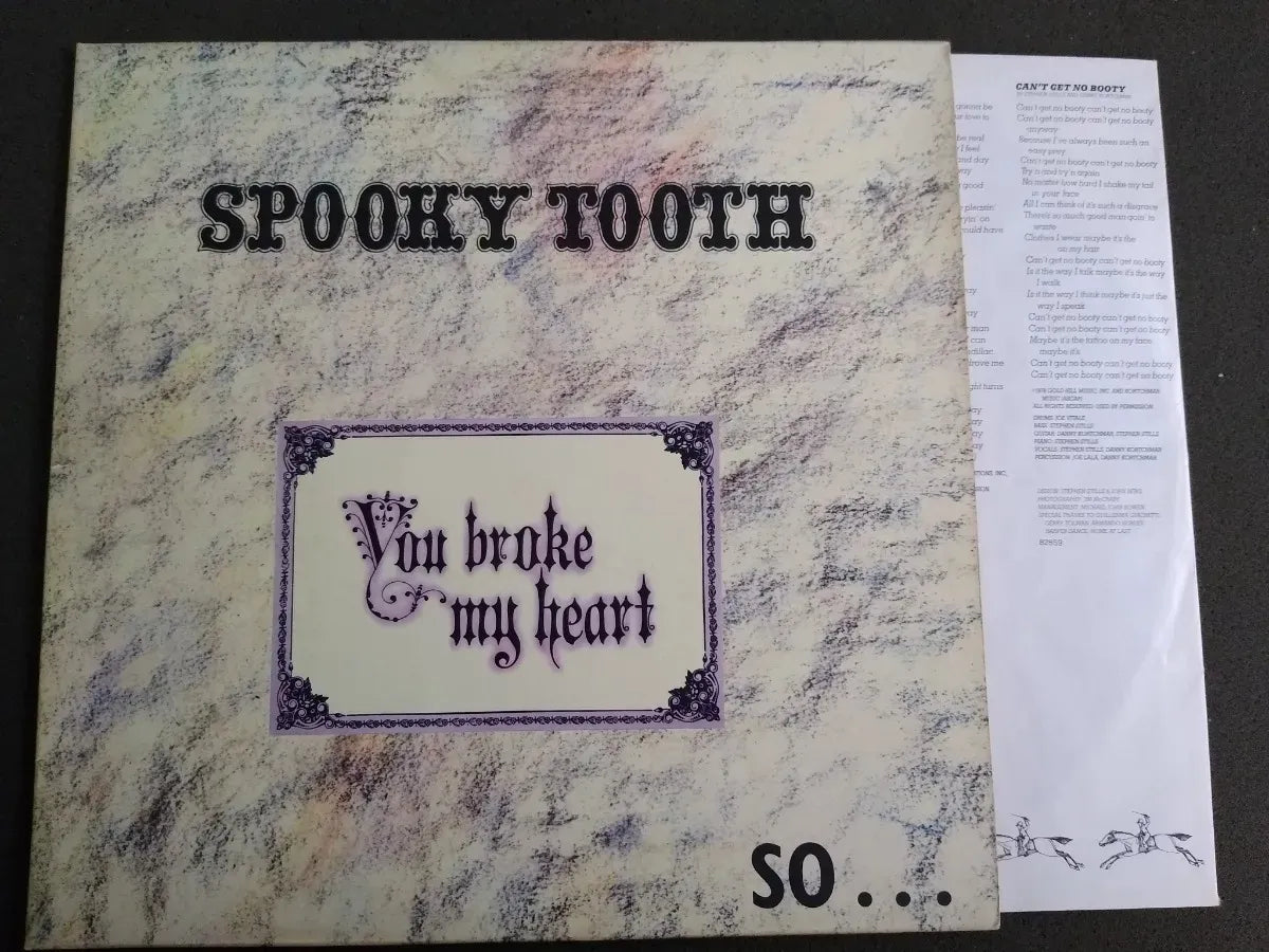 Lp  Spooky Tooth - You Broke My Heart Autografado Gary Write