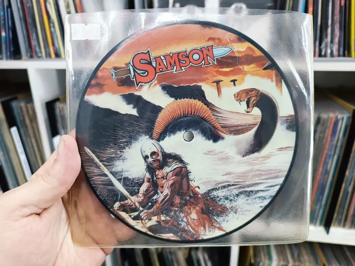 Lp Samson - Red Skies * Uk - Single - Compacto Picture 1983