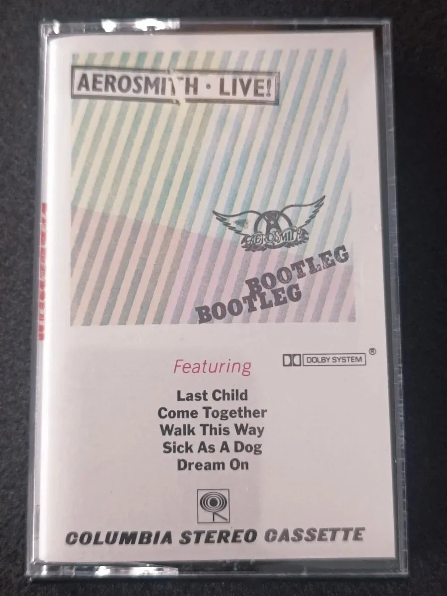 K7 Cassete - Aerosmith - Live! Bootleg * Us - Hard - 1978