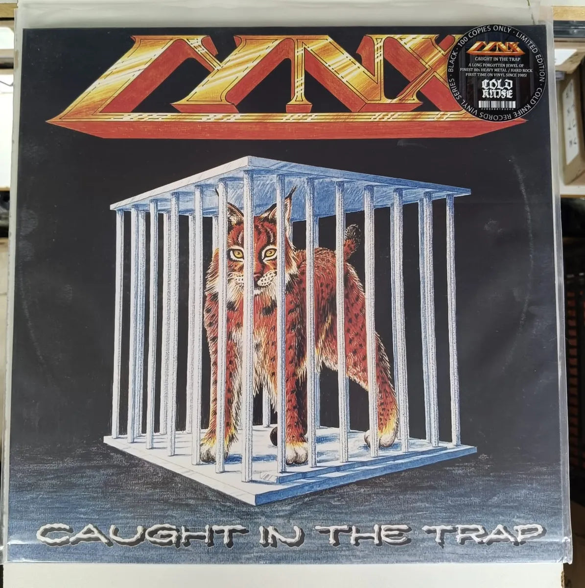 Lp Lynx - Caught In The Trap - 1985 100 Copies Only Limited