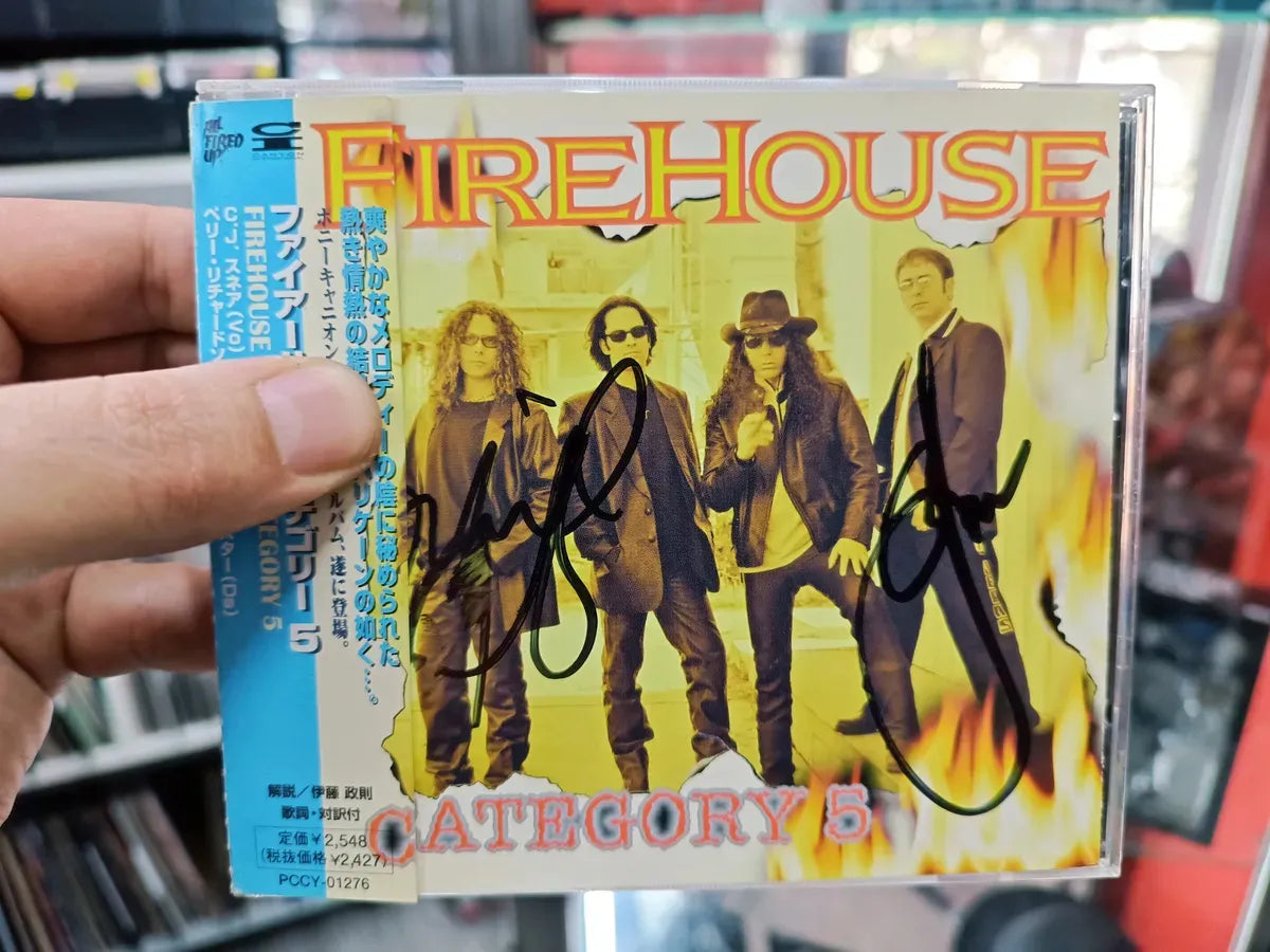 Cd Firehouse - Category 5 * Jap C/obi - Autografado - 1998