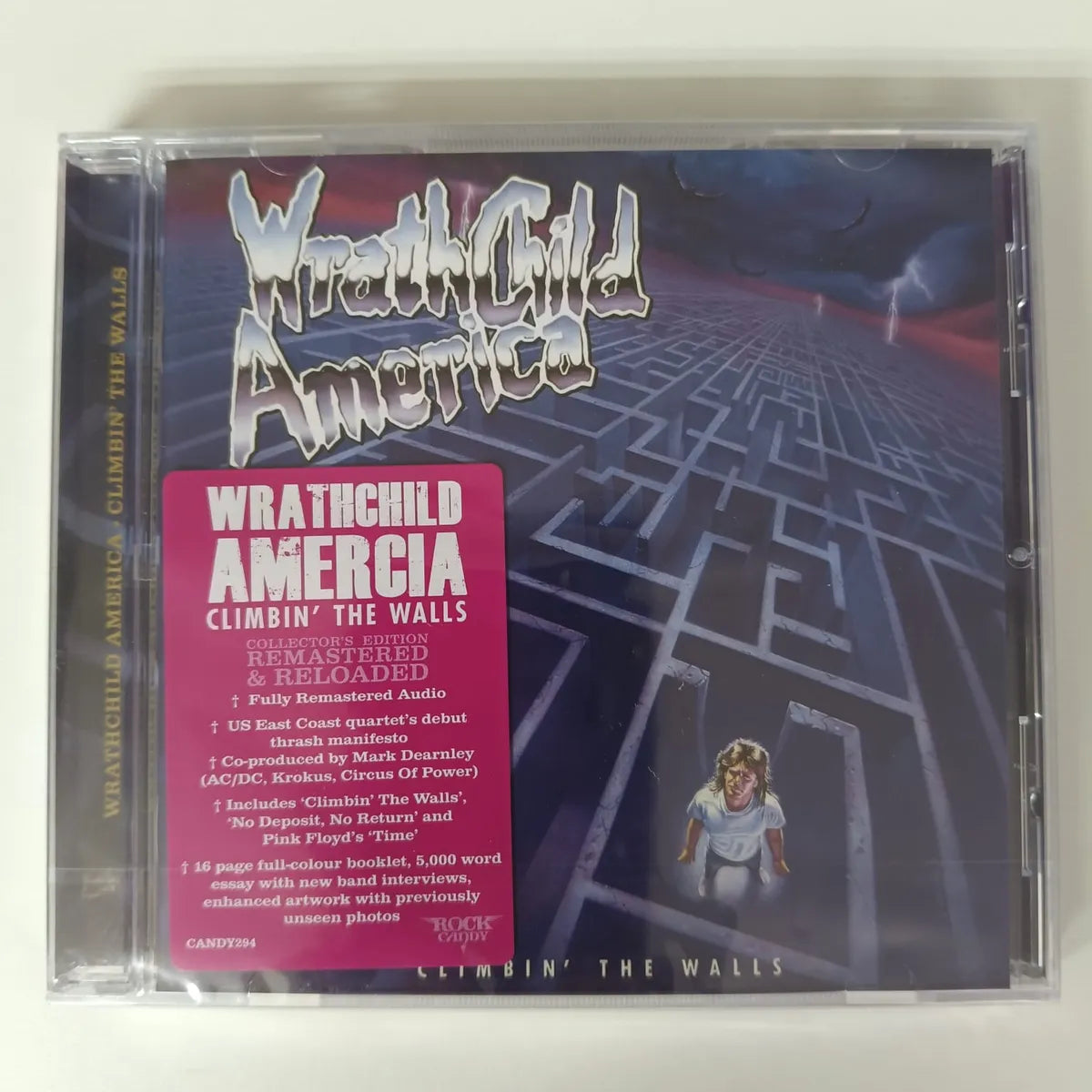 Cd Wrathchild America- Climbin The Walls Rter Rock Candy New