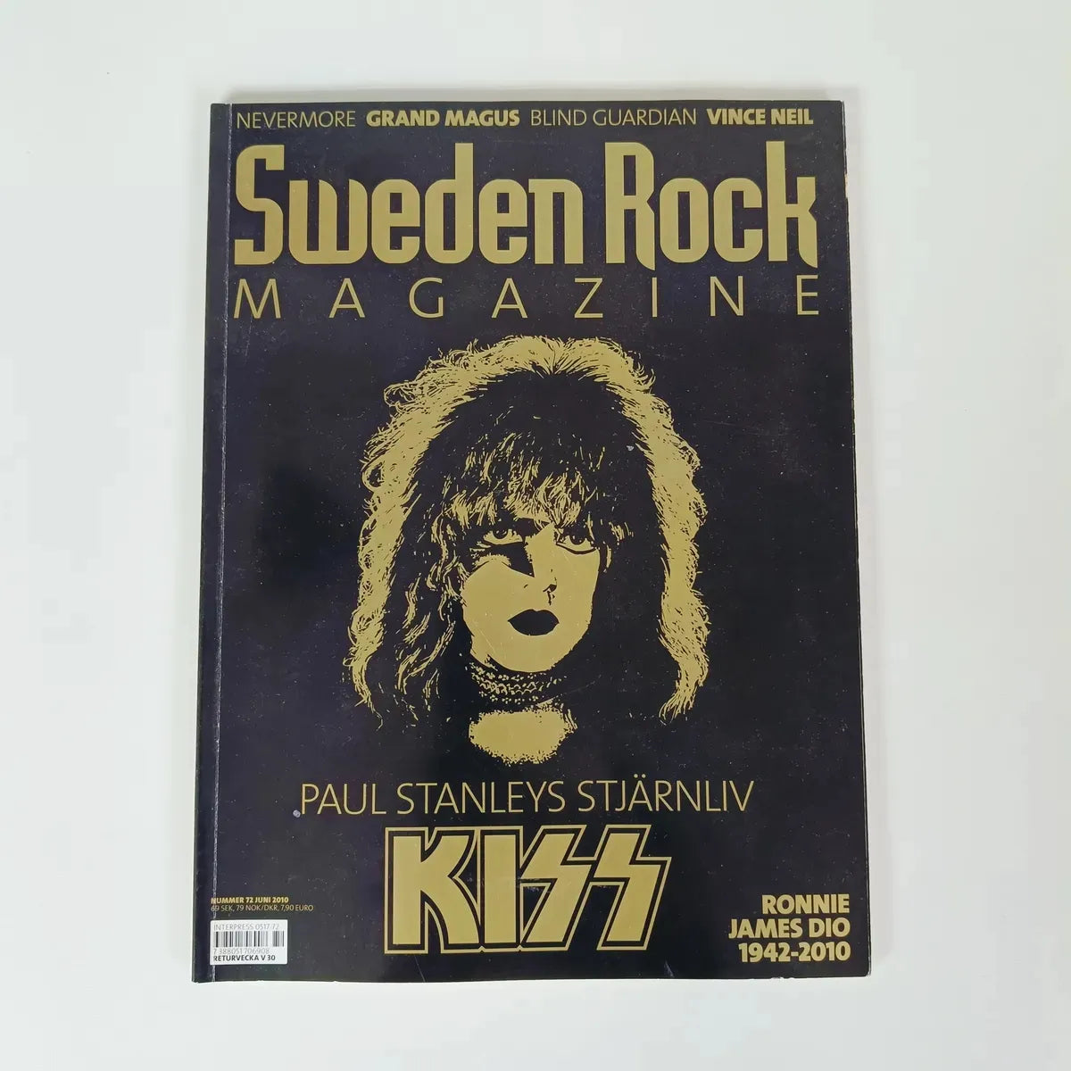 Revista Sweden Rock-exciter  Kiss Dio Y &t Grand Magus