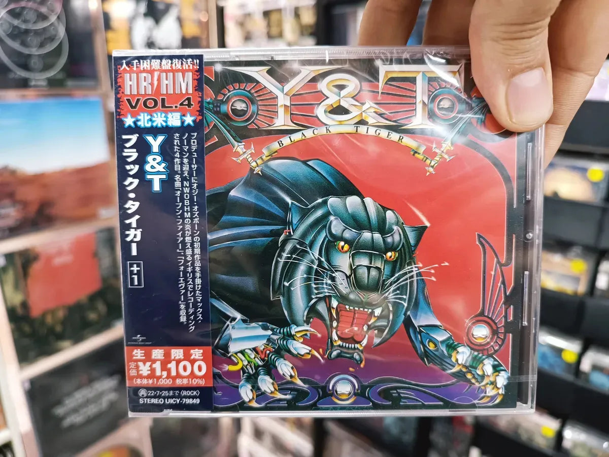 Cd Y & T - Black Tiger * Jap C/obi/bonus - Hard Rock