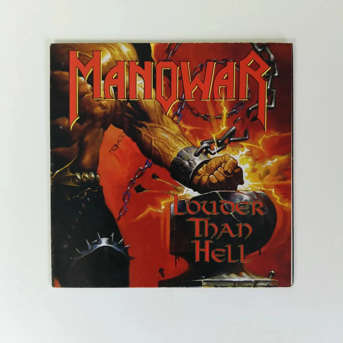 Manowar *só Encarte Livreto E Contra Capa (sem A Midia !)