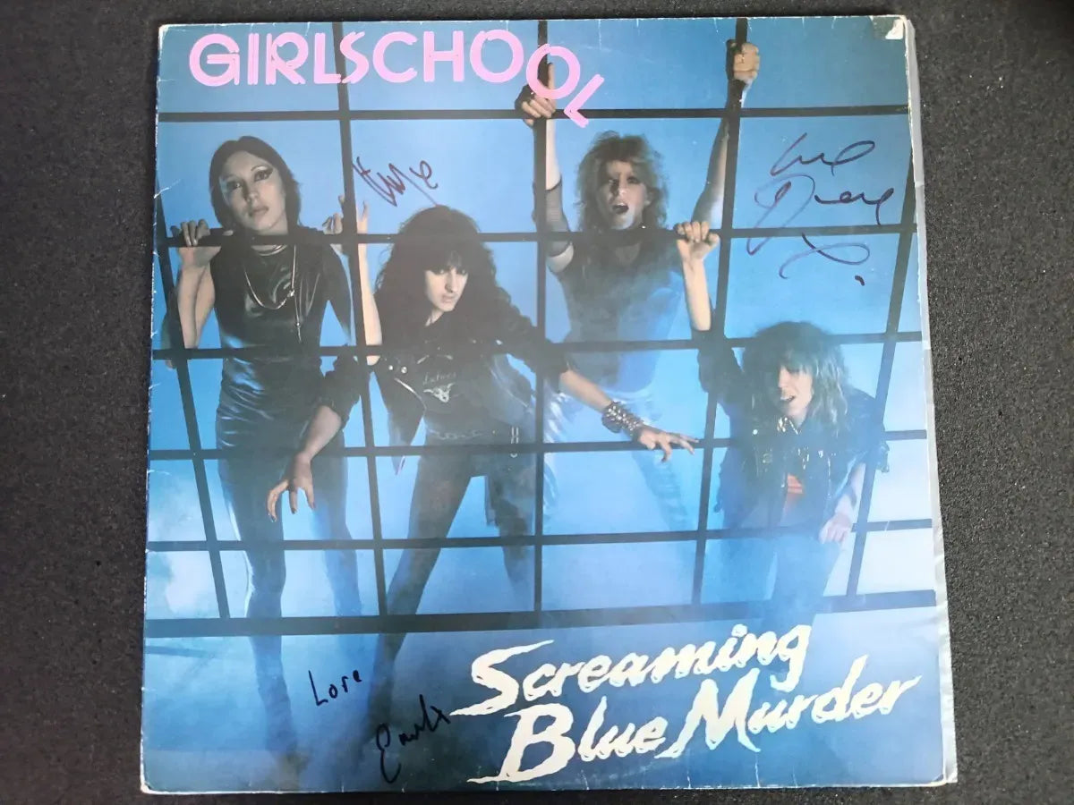 Lp - Girlschool - Screaming Blue Murder * Nac - Autografado
