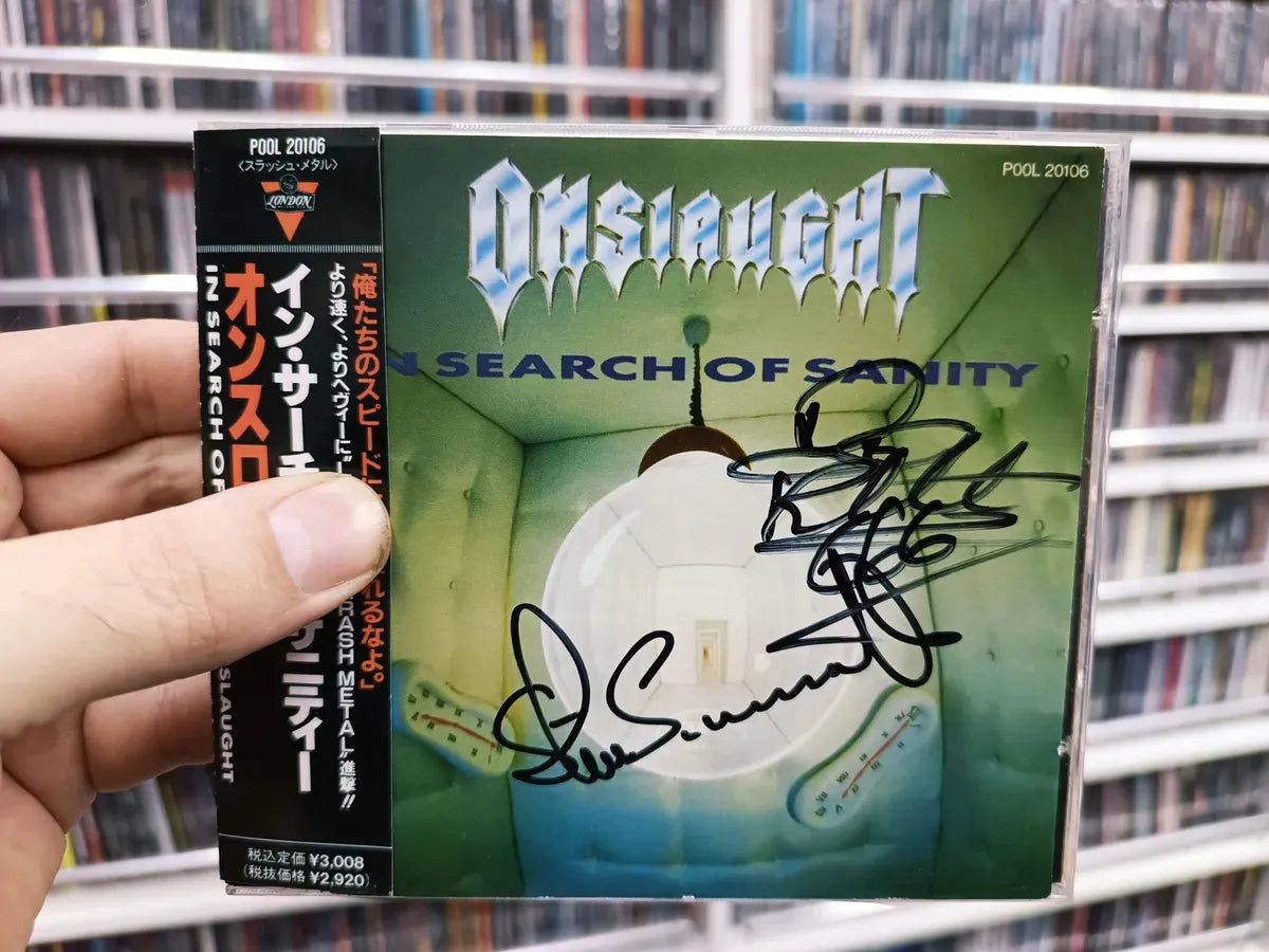 Cd Onslaught - In Search Of Sanity * Jap Autografado Thrash