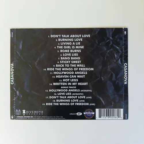 Casanova *encarte Livreto E Contra Capa ( Sem A Midia ! )