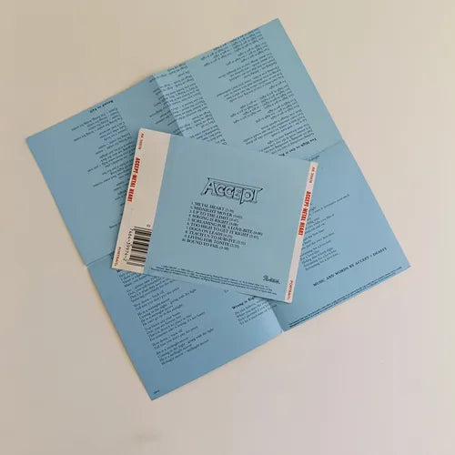 Accept *só Encarte Livreto E Contra Capa ( Sem Midia )